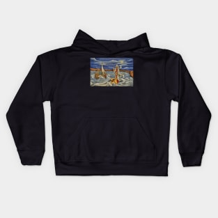 St. Peter Takes His Eyes Off Of Jesus Kids Hoodie